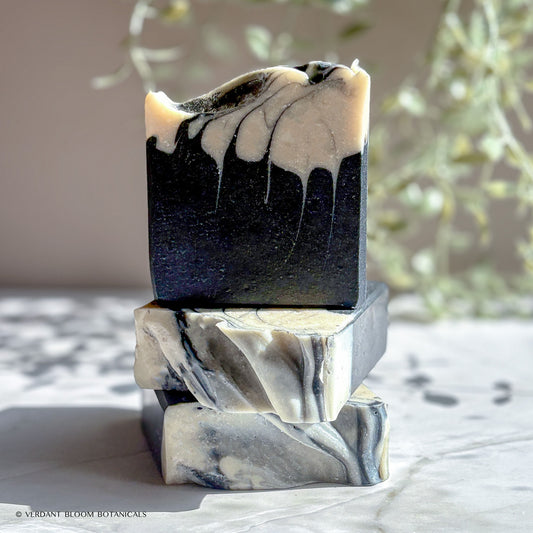 Black Tie activated charcoal soap bar, ideal charcoal soap for acne and face care
