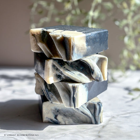 Black Tie activated charcoal soap bar, ideal charcoal soap for acne and face care