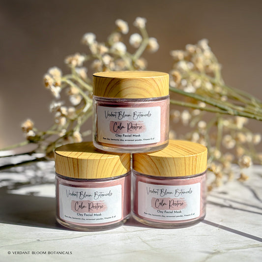 Soothing Rose Clay Face Mask for Sensitive Skin