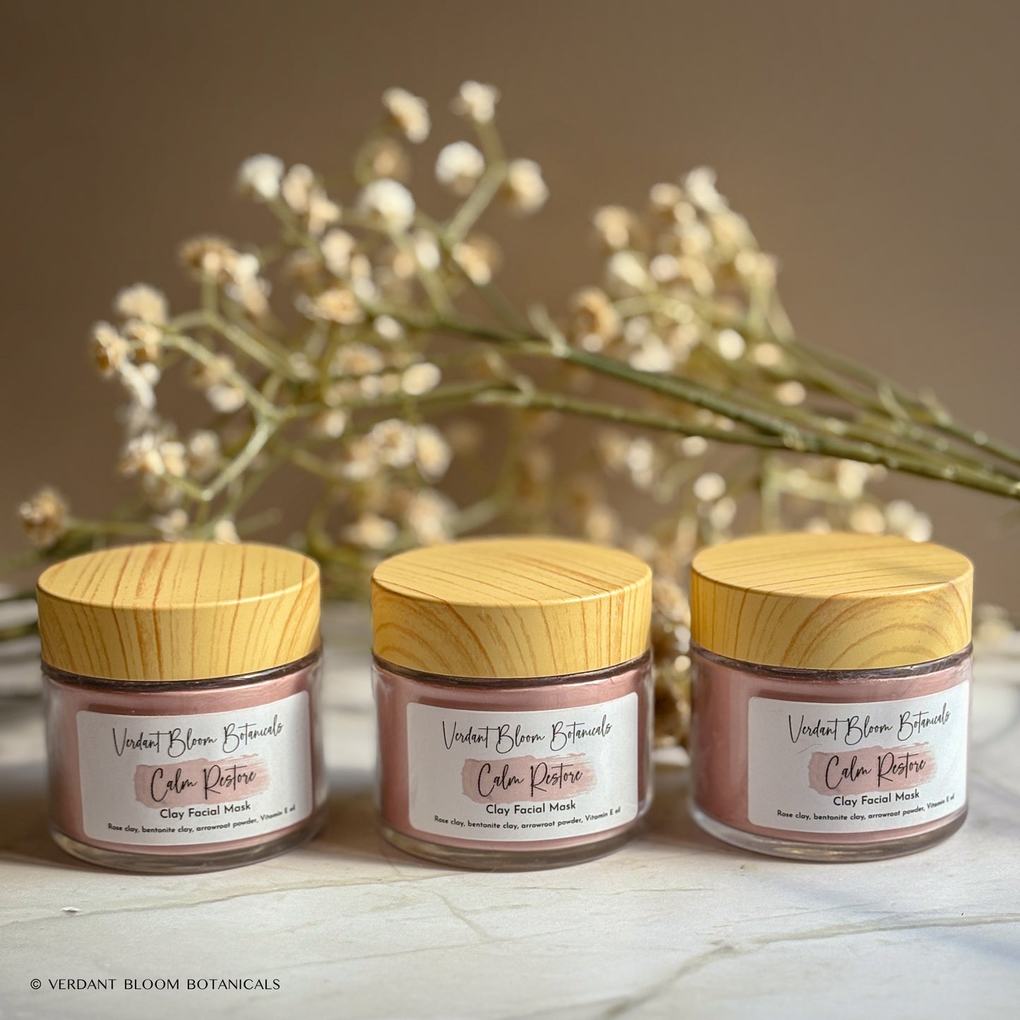 Soothing Rose Clay Face Mask for Sensitive Skin