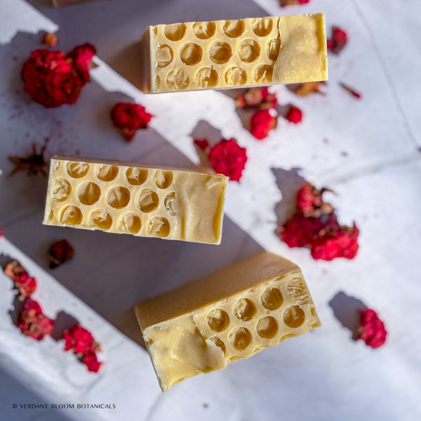 Milk & Honey soap bar made with goats milk and raw honey, fragrance-free and all-natural, safe for sensitive skin and babies