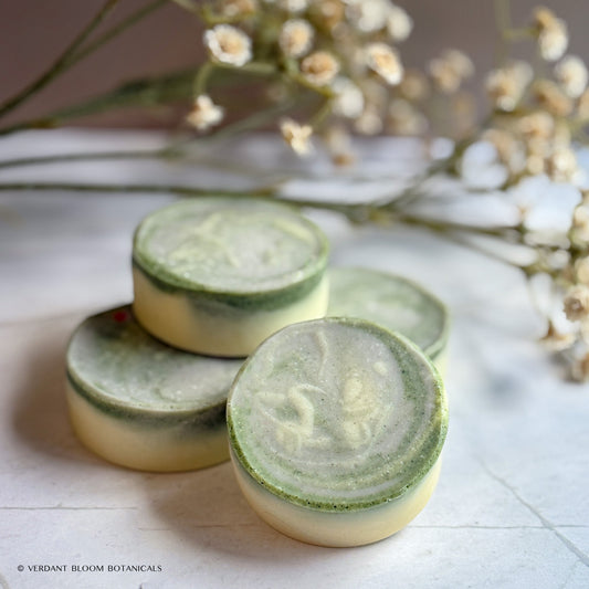 Portable eucalyptus and mint soap bar