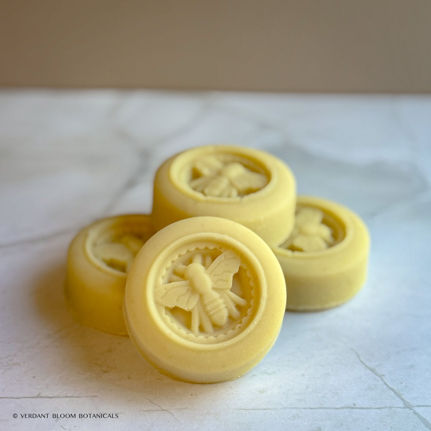 Handmade mini soap with goat’s milk and honey