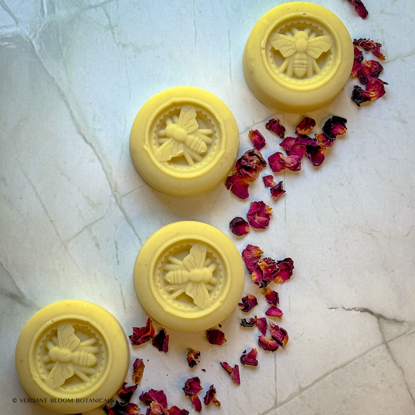 Handmade mini soap with goat’s milk and honey