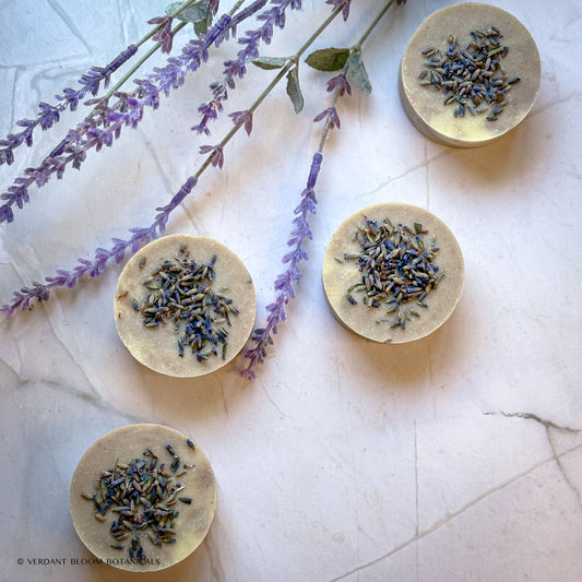 Portable lavender and chamomile soap bar