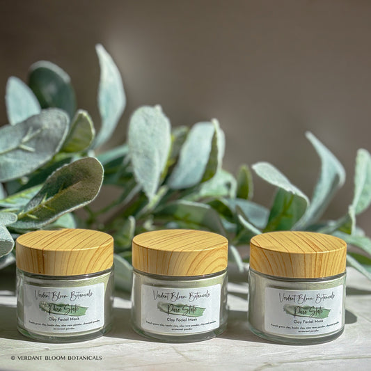 Clarifying Clay Face Mask with Charcoal and Aloe