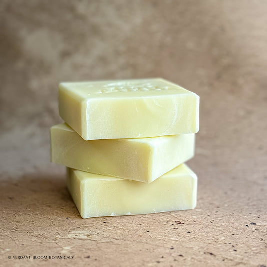 stack of Raw Remedy soap bars