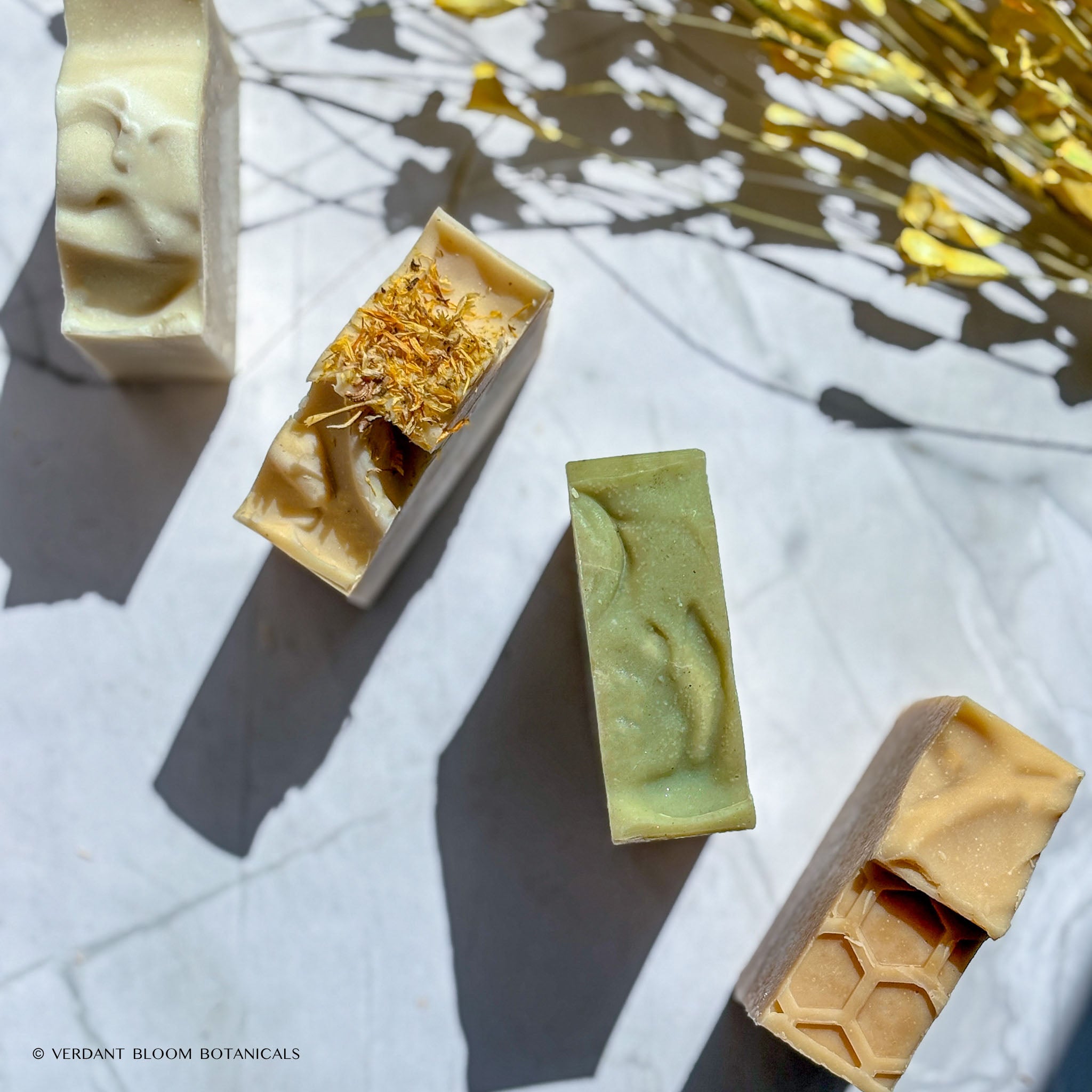 Soap Soother Bundle of gentle natural soap bars, hydrating and soothing for irritation and inflammation