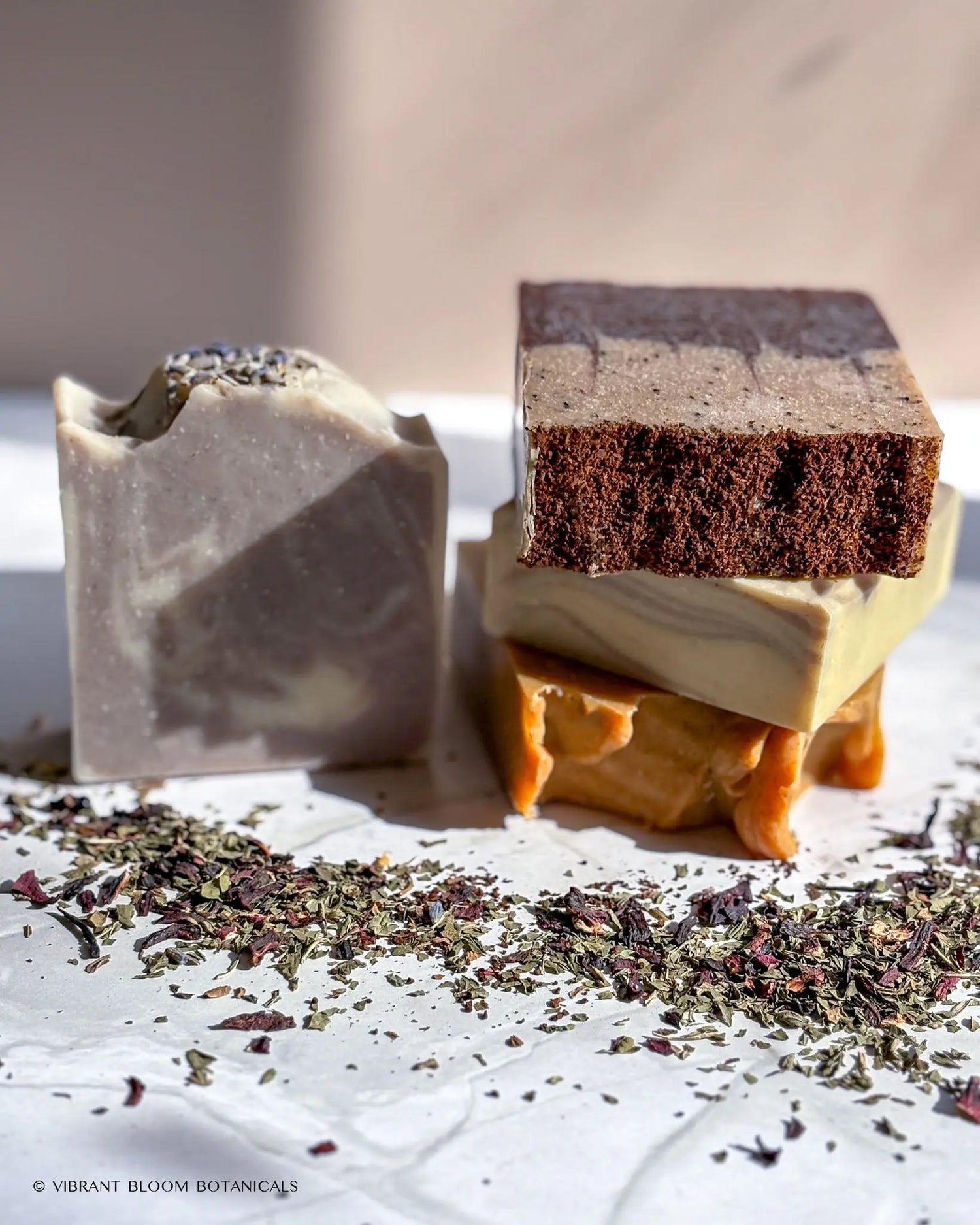 Some of the collection of soap bars available in our shop