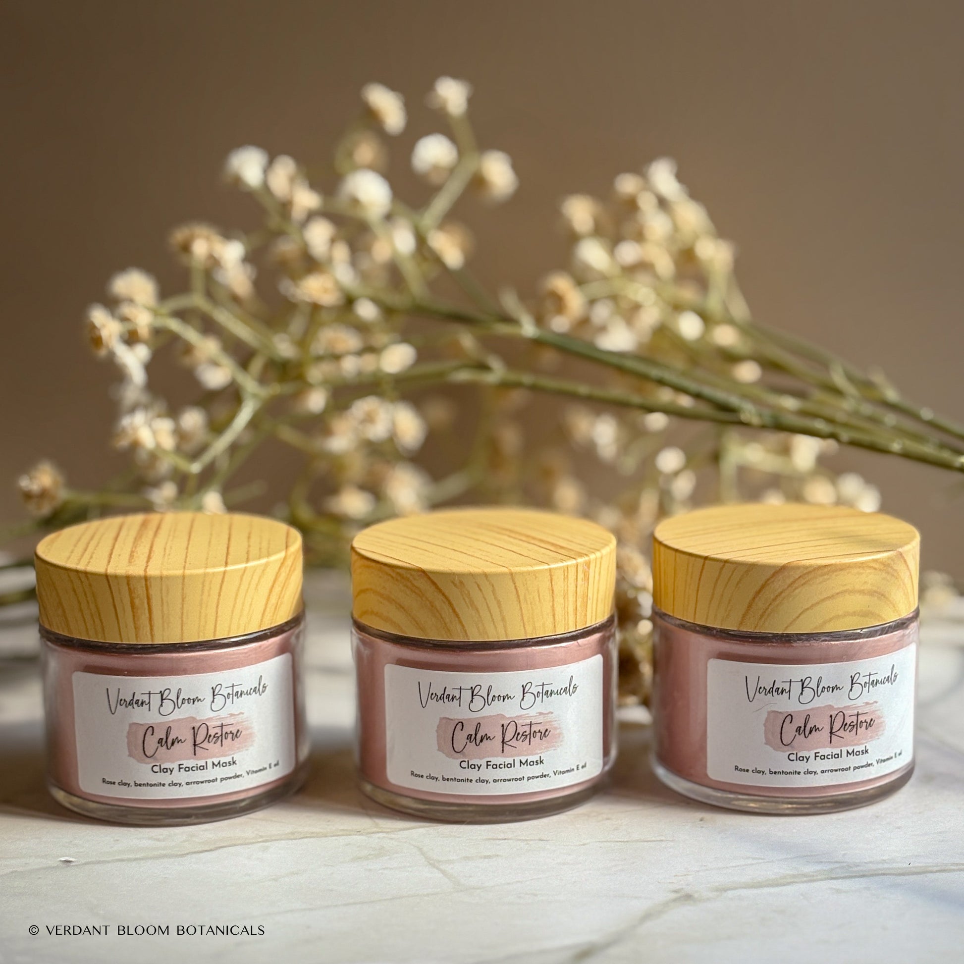 Soothing Rose Clay Face Mask for Sensitive Skin