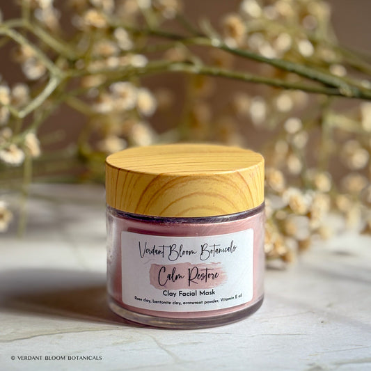 Soothing Rose Clay Face Mask for Sensitive Skin