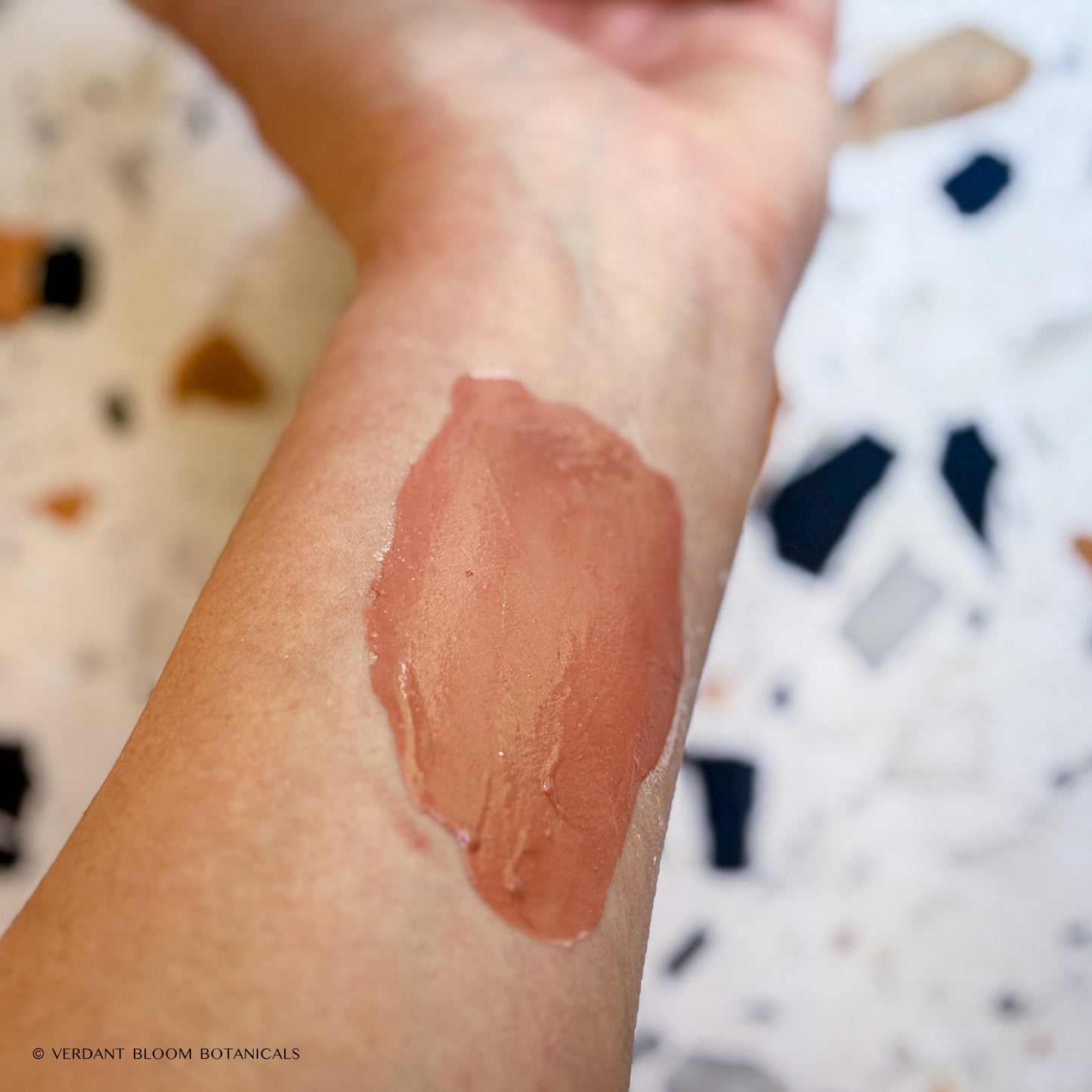 Calm Restore face mask paste on arm