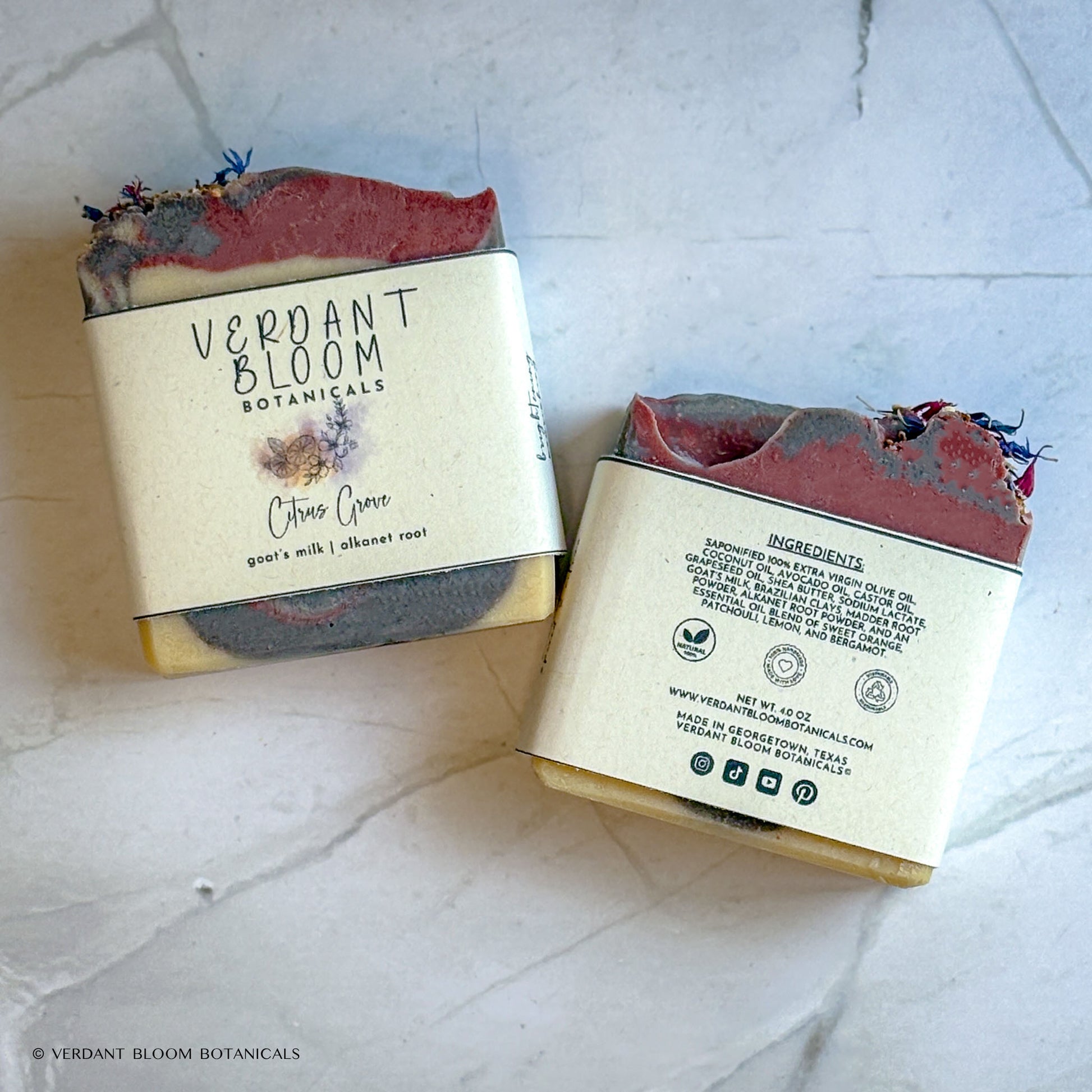 Citrus Grove soap with labels