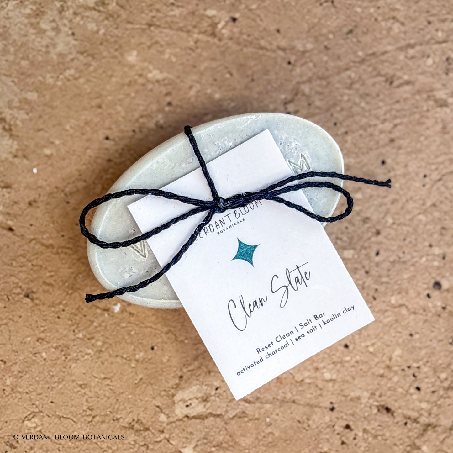 Clean Slate salt bar with label