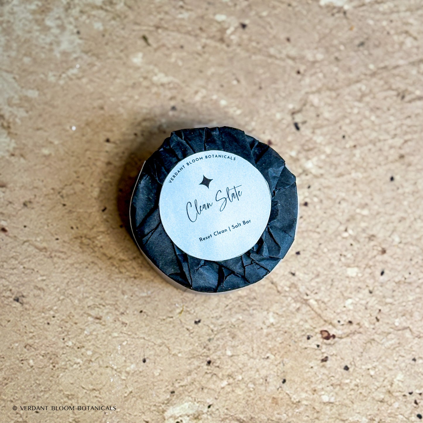 Clean Slate mini salt bar with label