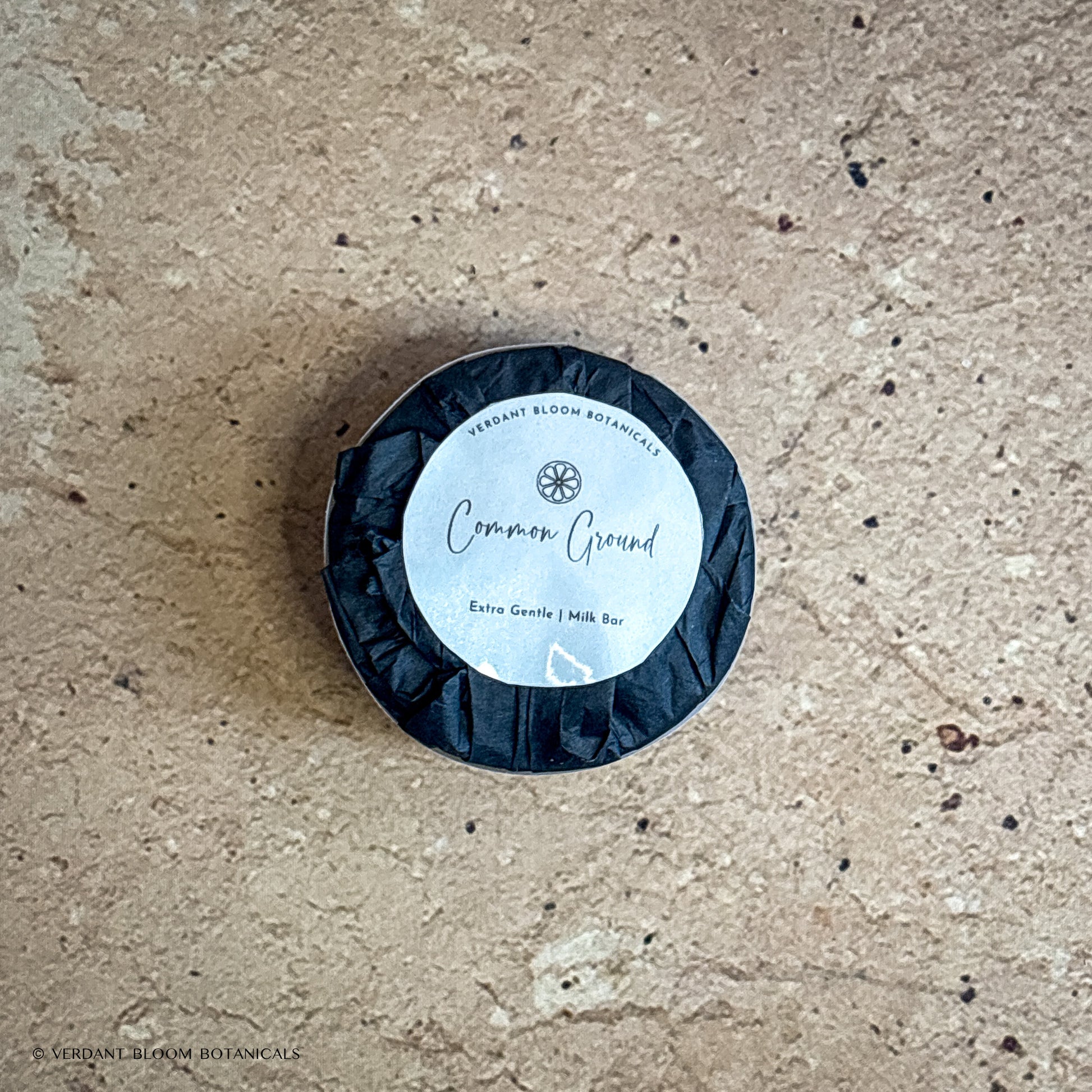 Single Common Ground mini soap with label