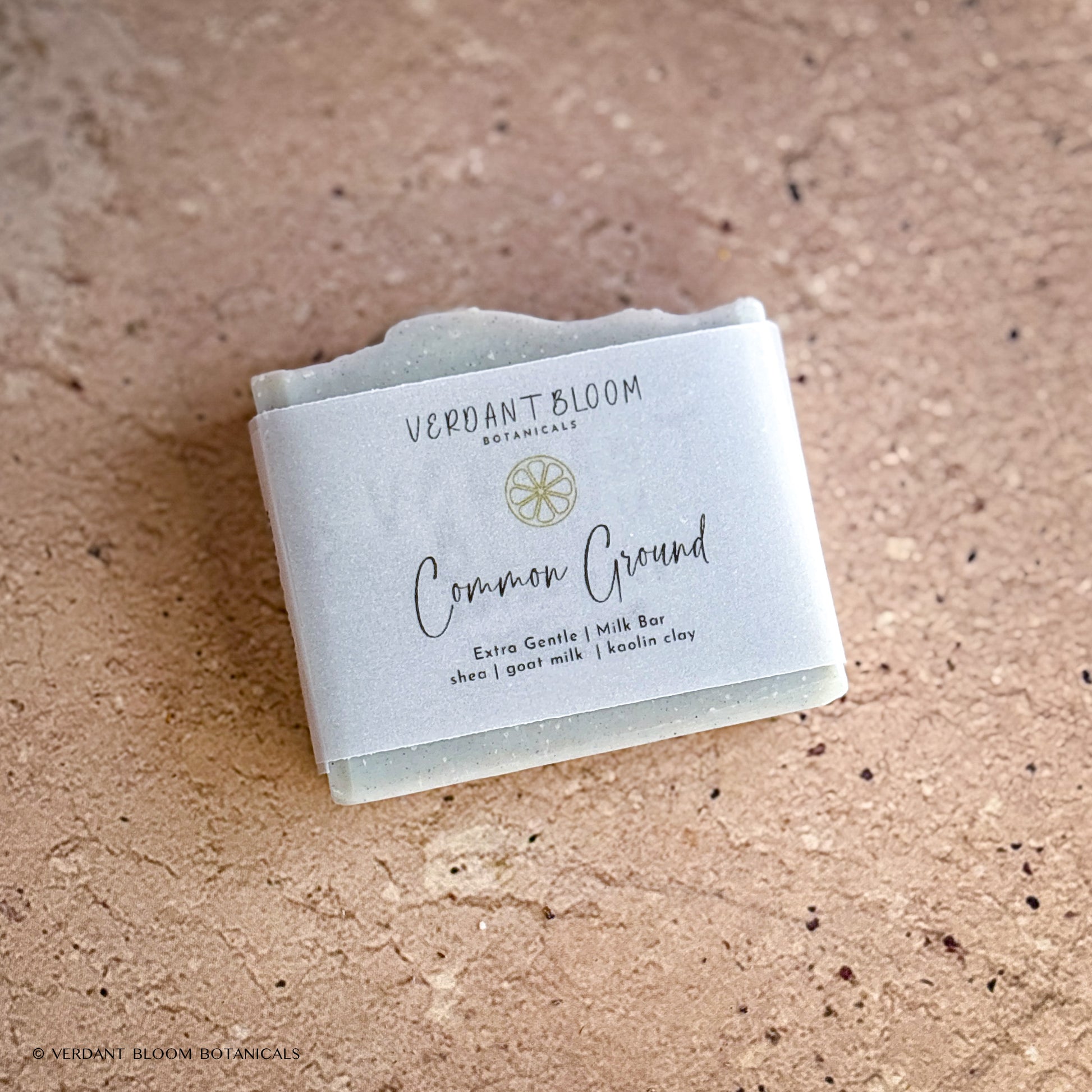 Common Ground soap bar with label
