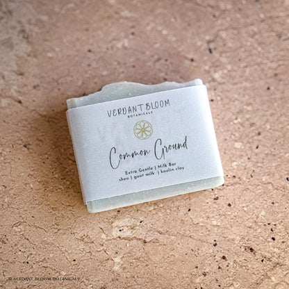 Common Ground soap bar with label