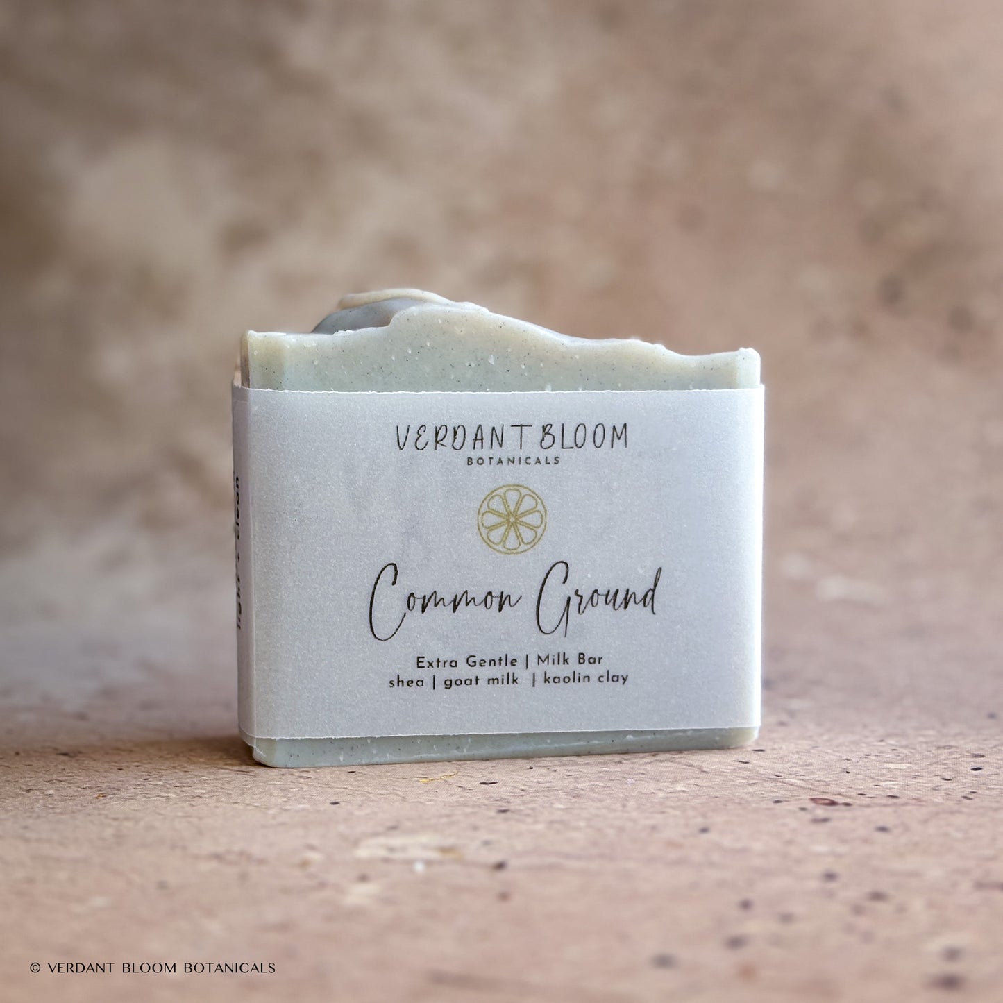 Common Ground soap bar with label