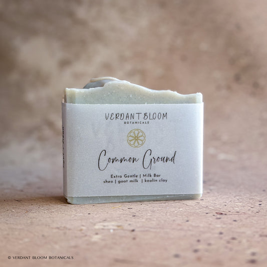 Common Ground soap bar with label