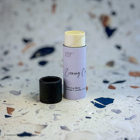 Opened Evening Calm lip balm 