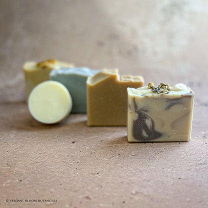 Extra Gentle Set including all four goat milk soap bars and mini Raw Remedy soap