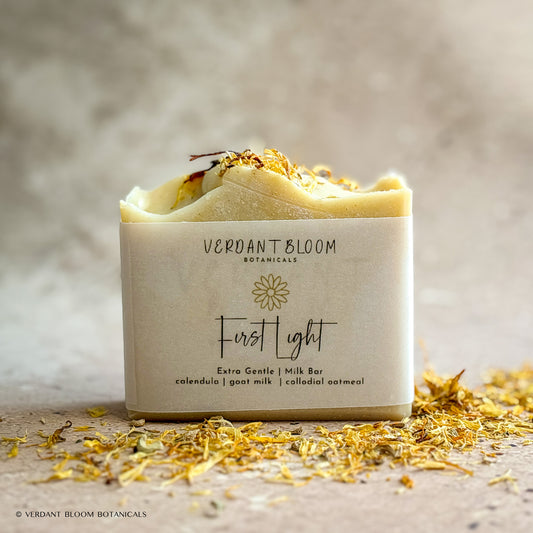 First Light soap bar with dried calendula