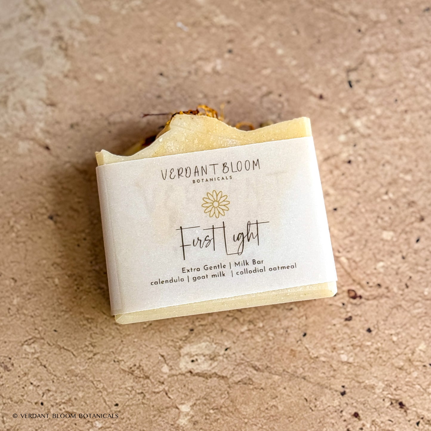 First Light soap bar with label