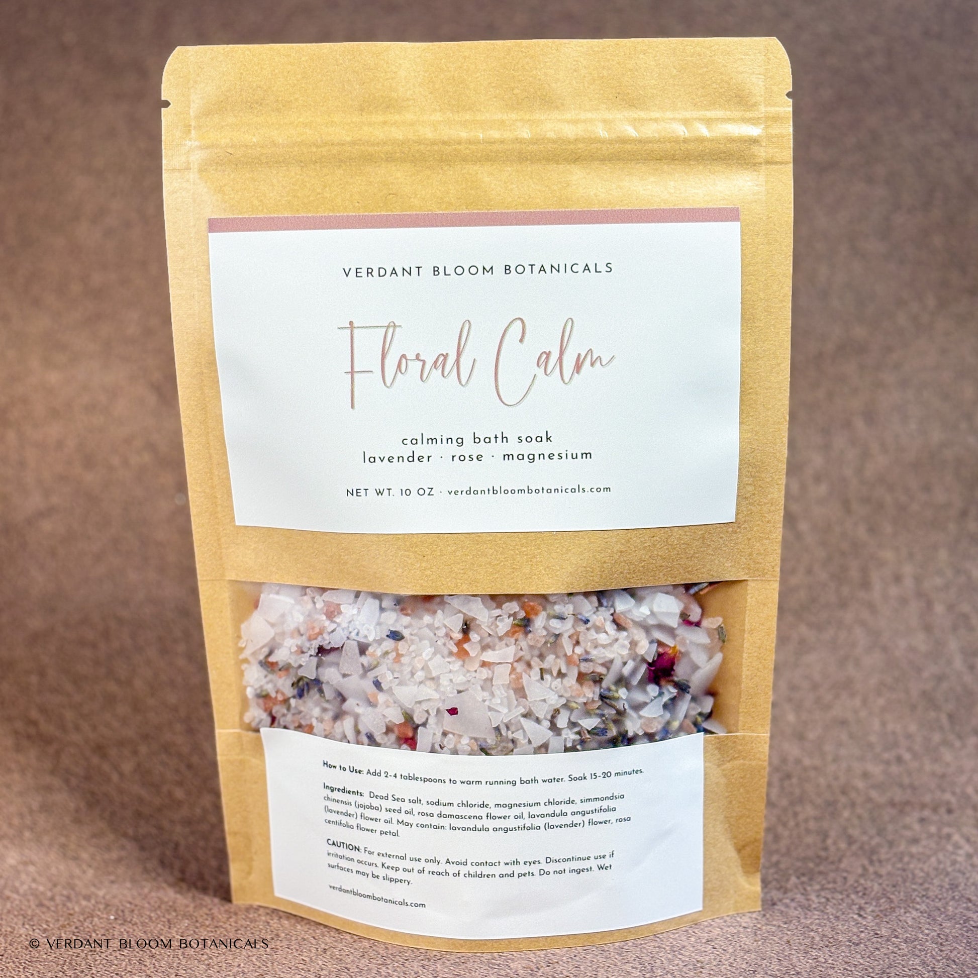 Packaged Floral Calm bath soak 