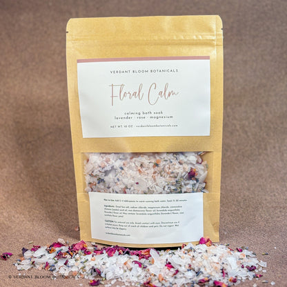 10 oz Bag of Floral Calm bath soak 