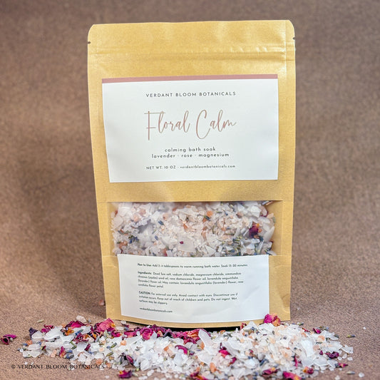 10 oz Bag of Floral Calm bath soak 