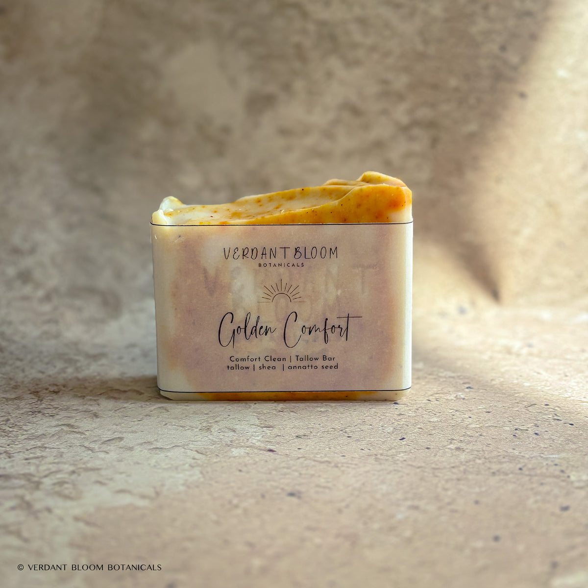 Golden Comfort soap bar with label