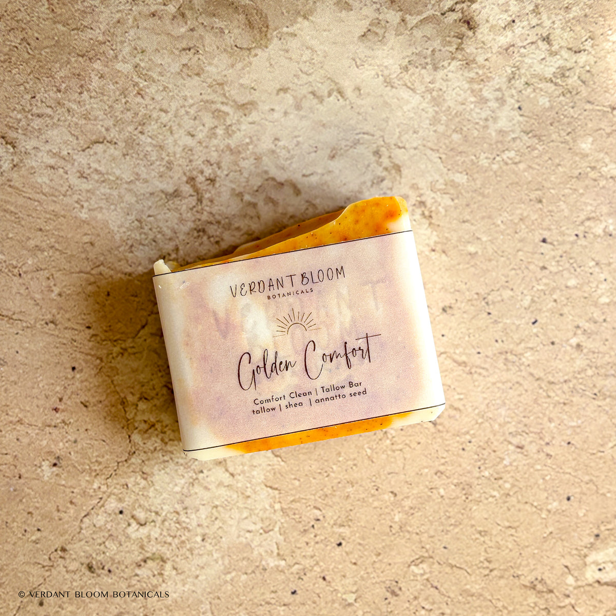 Golden Comfort soap bar with label