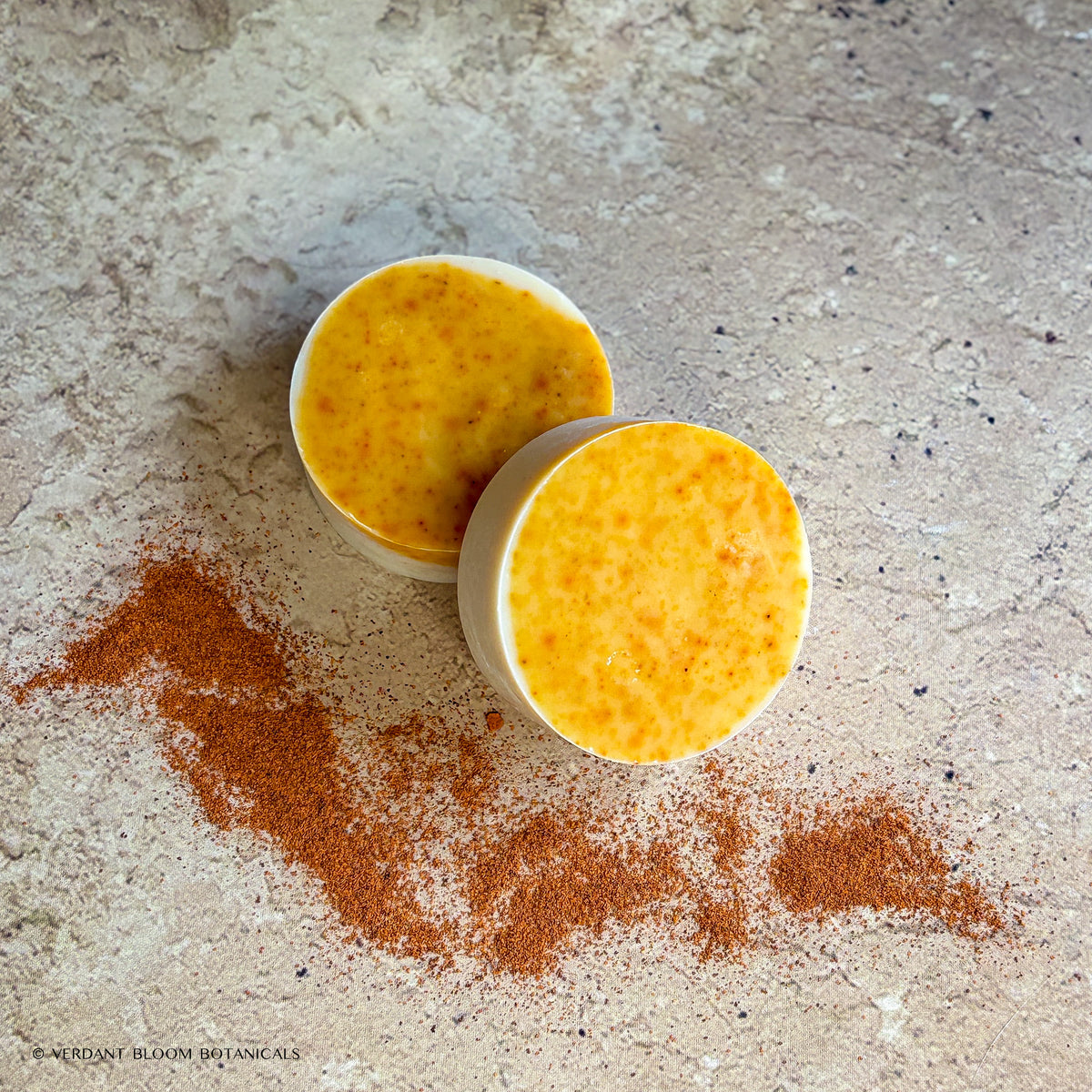 Golden Comfort mini soaps with annatto seed powder