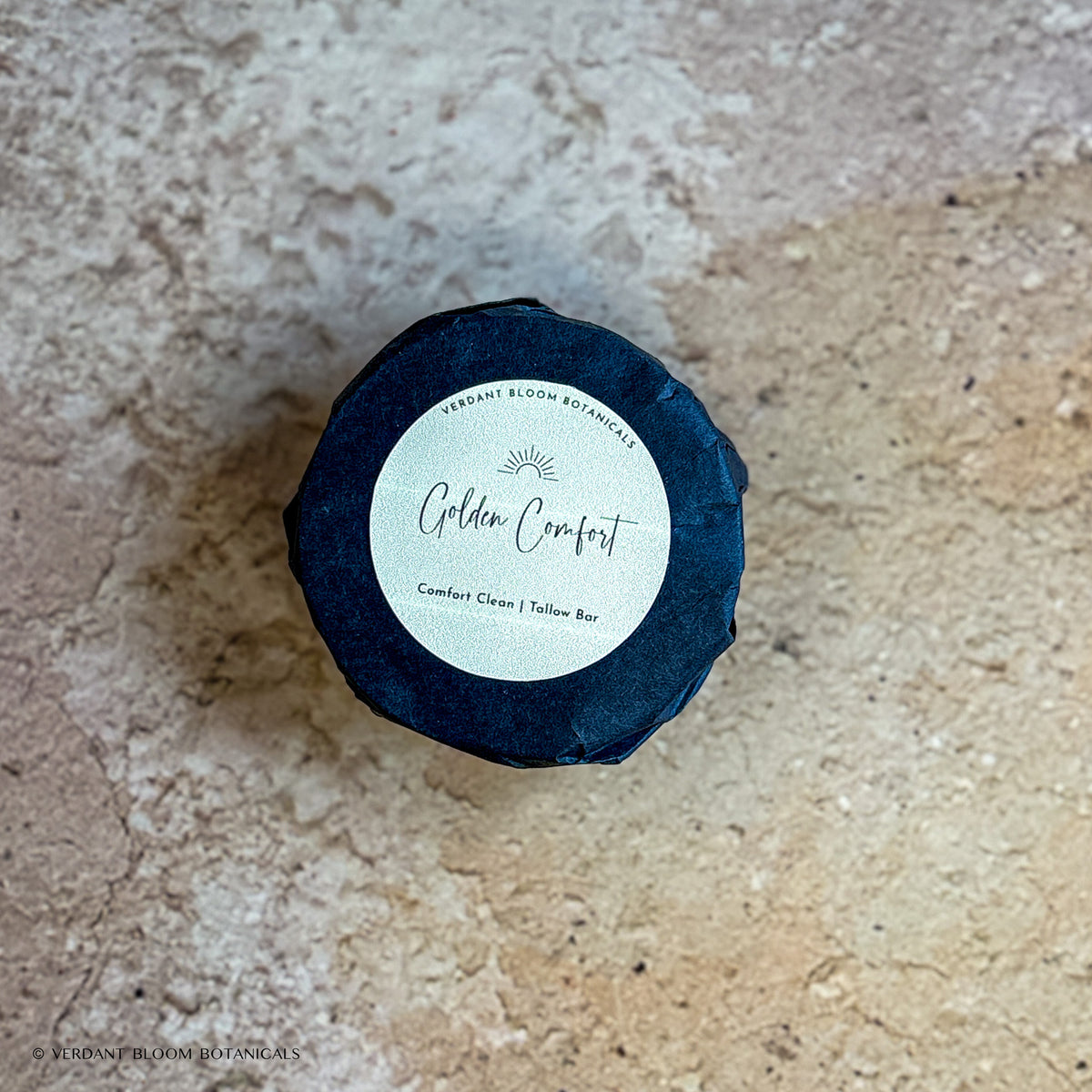 Golden Comfort mini soap with label
