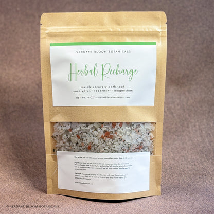 10 oz bag of Herbal Recharge Bath soak