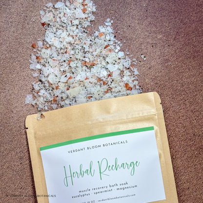 Herbal Recharge bath soak opened and spilled 