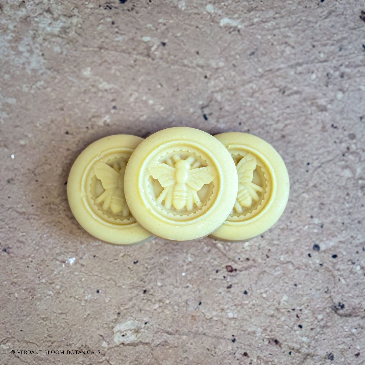 stack of three Milk & Honey mini soaps