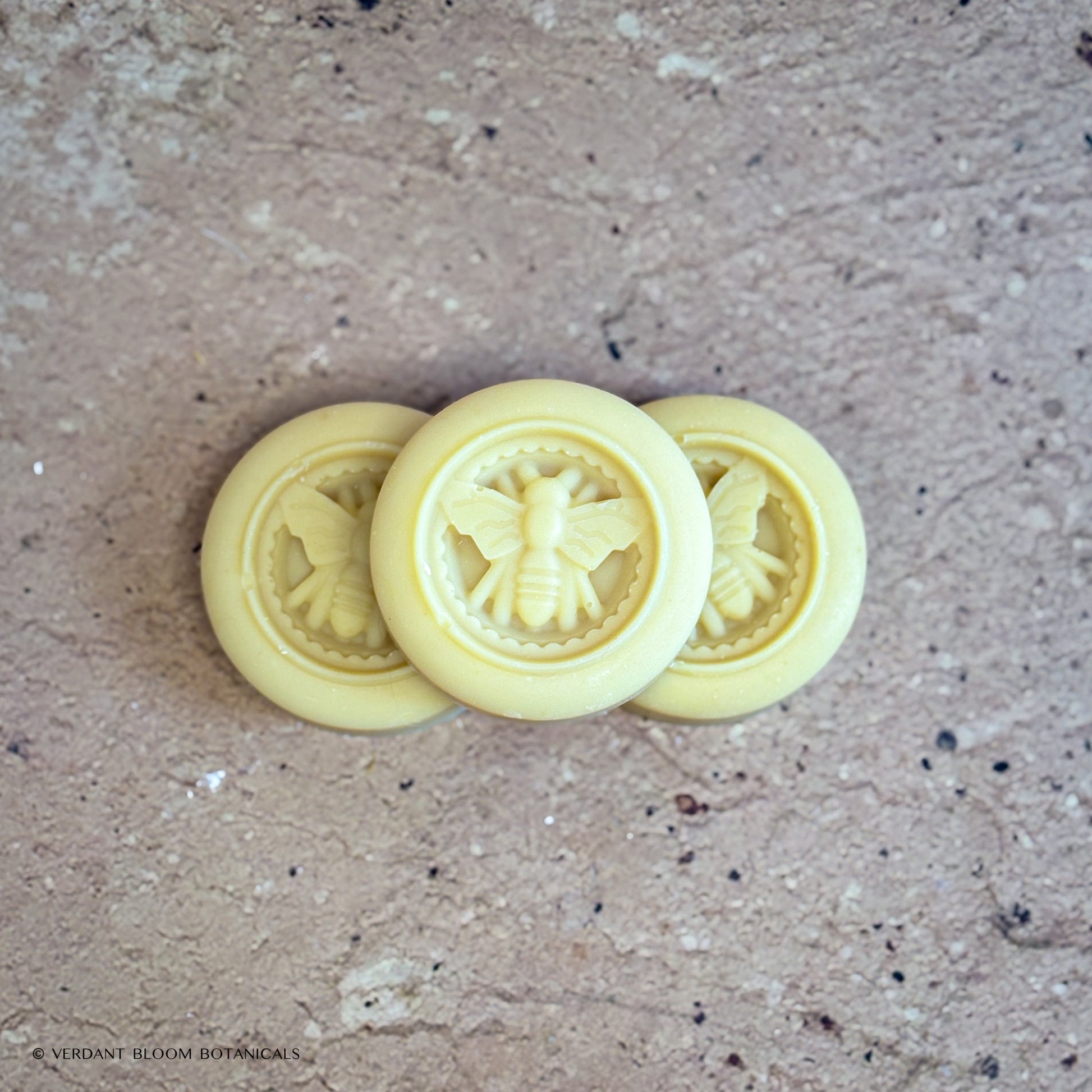 stack of three Milk & Honey mini soaps