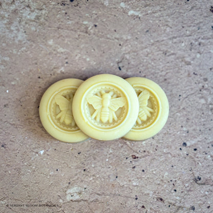 stack of three Milk & Honey mini soaps