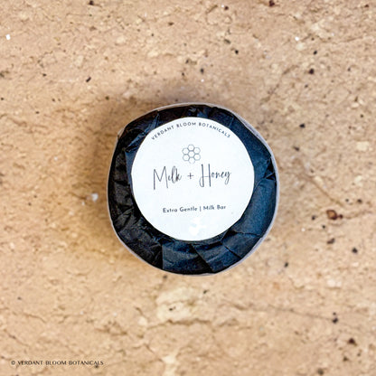 Milk & Honey mini soap with label