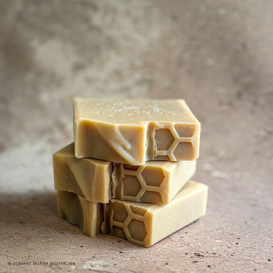 Stack of Milk & Honey soap bars