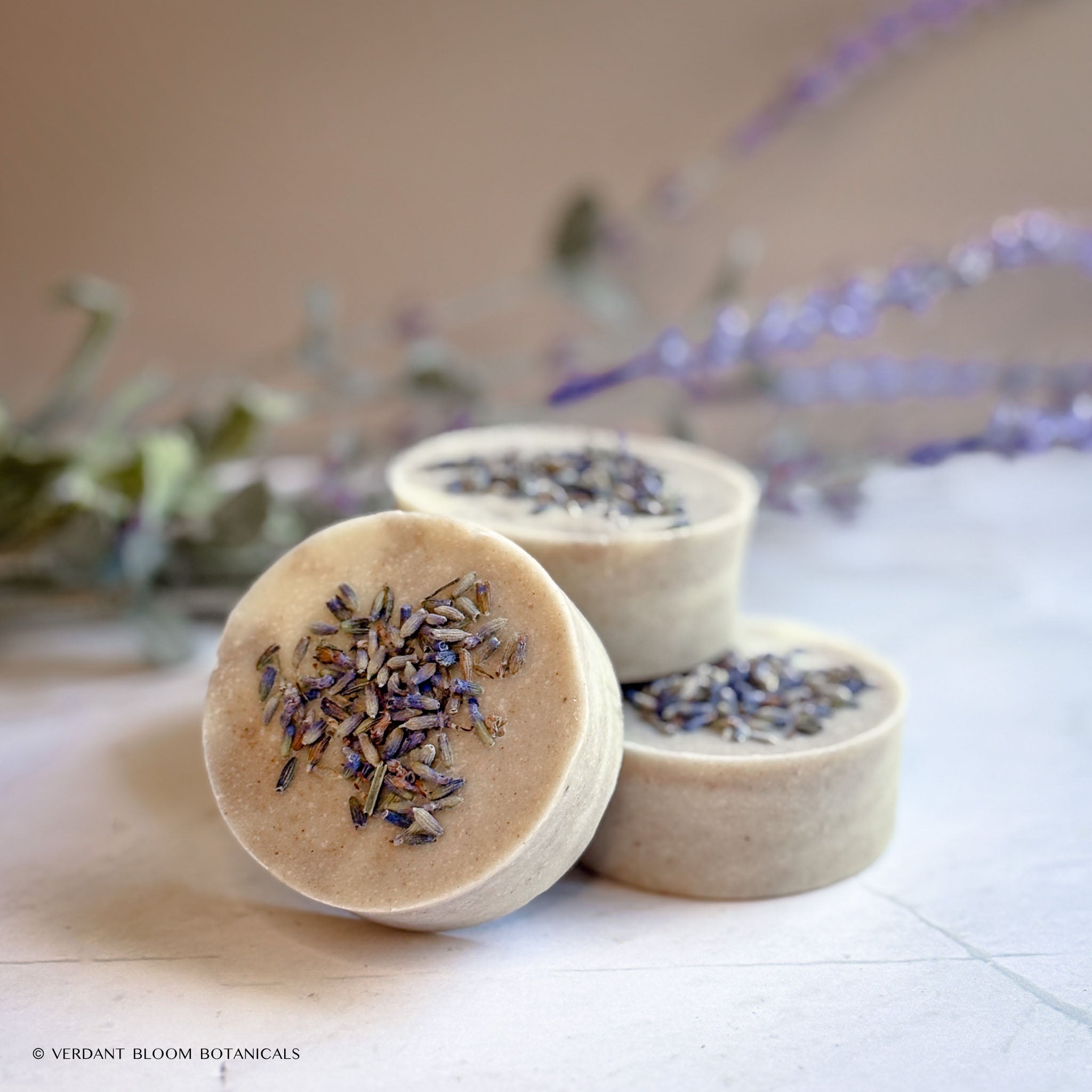Portable lavender and chamomile soap bar
