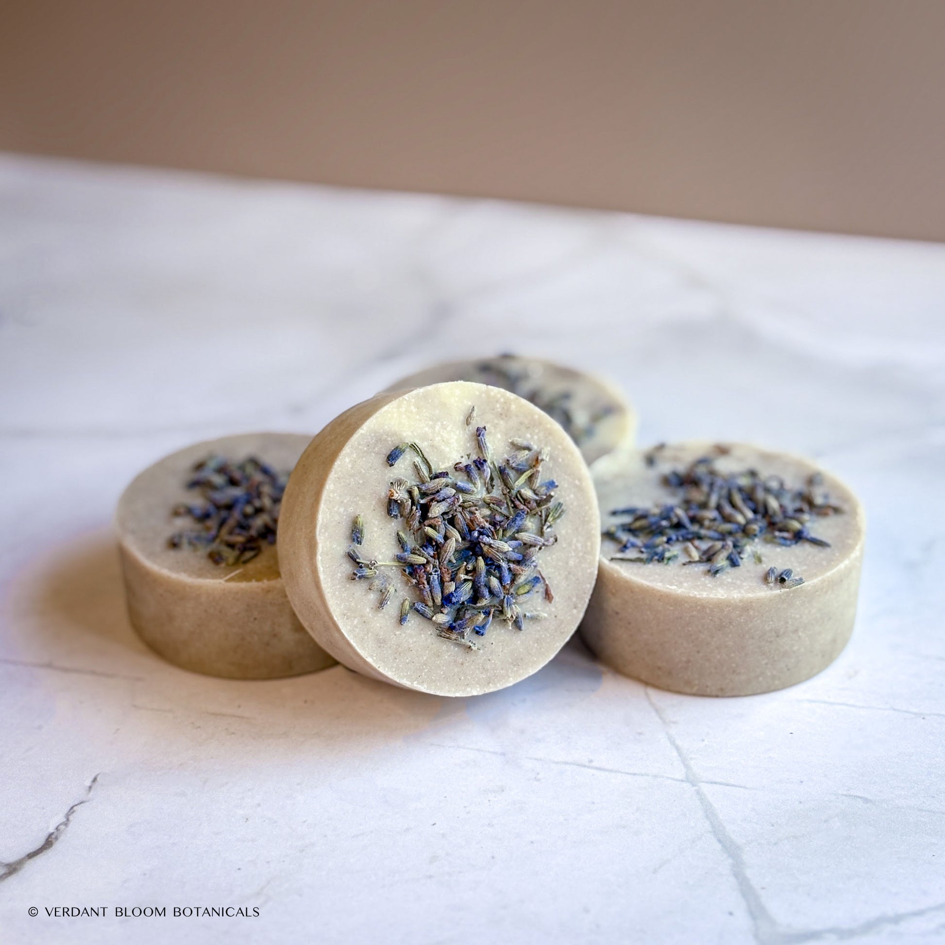 Portable lavender and chamomile soap bar