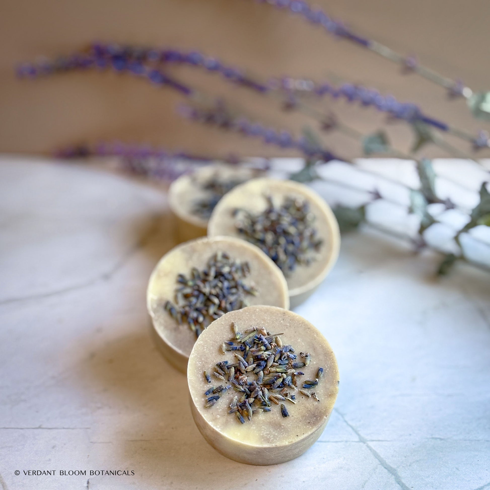 Portable lavender and chamomile soap bar