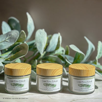 Clarifying Clay Face Mask with Charcoal  and Aloe