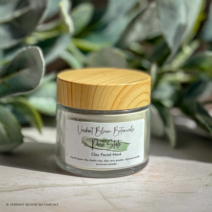 Clarifying Clay Face Mask with Charcoal and Aloe
