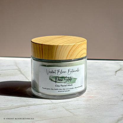 Clarifying Clay Face Mask with Charcoal and Aloe