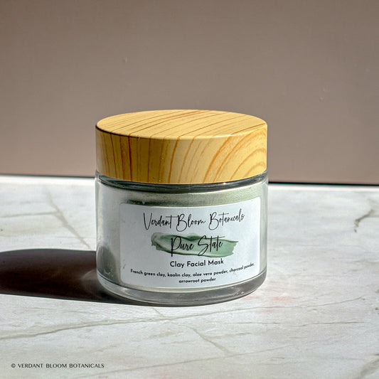 Clarifying Clay Face Mask with Charcoal and Aloe