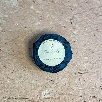 Raw Remedy mini soap with label